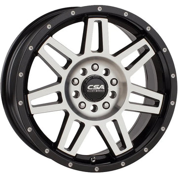 CSA Renegade Wheel 17x8 Small Cap Gloss Black Machine Face - Brixton 4x4 - Buy Online Now!